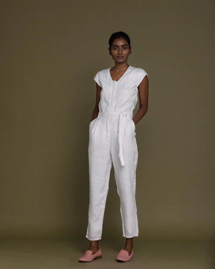 Reistor - Evening Chai Jumpsuit ( Coconut White).