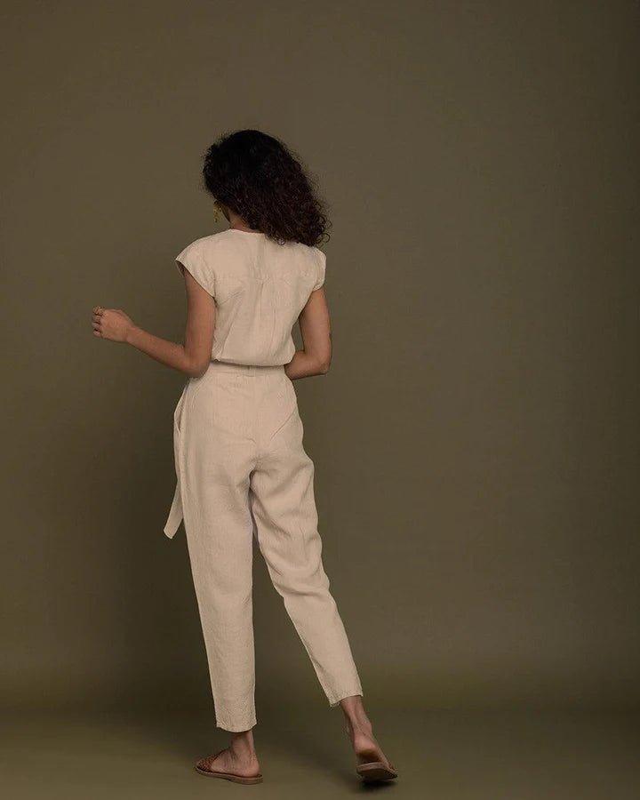 Reistor - Evening Chai Jumpsuit (Sand Beige)Hemp ClothingReistor - Evening Chai Jumpsuit | Hemp Clothing | CBD Store India