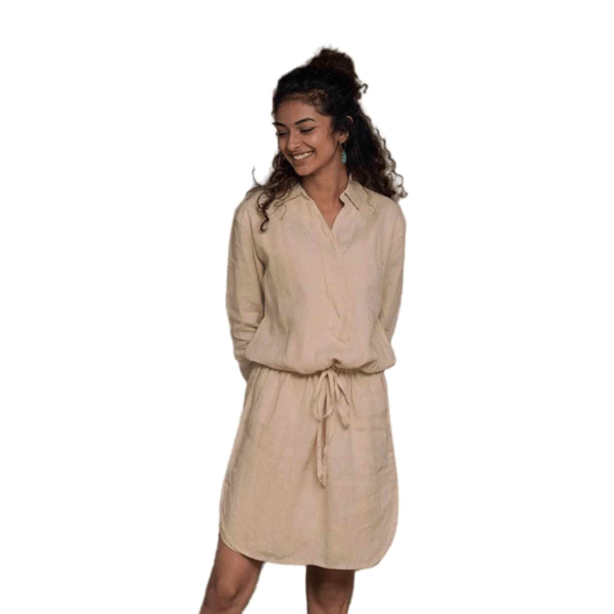 Reistor - Meet Me By The Cliff Dress (Sand Beige) - CBD Store India