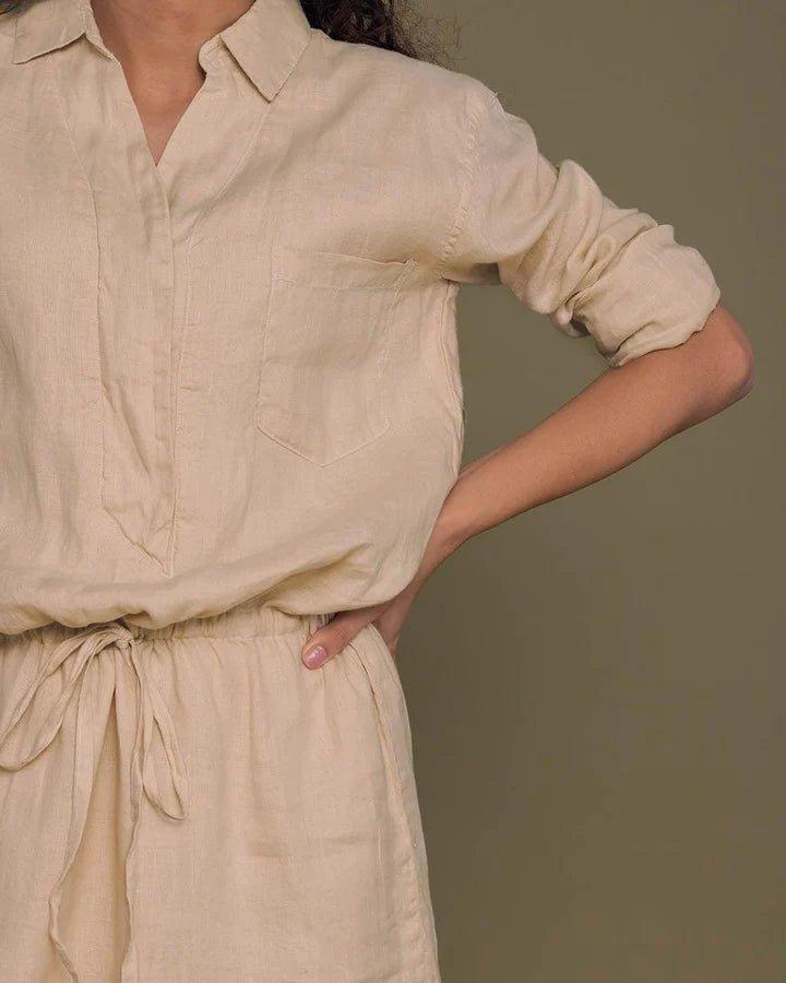 Reistor - Meet Me By The Cliff Dress (Sand Beige).