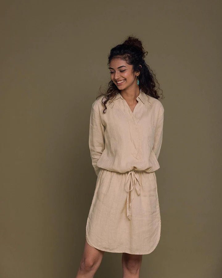 Reistor - Meet Me By The Cliff Dress (Sand Beige) - CBD Store India