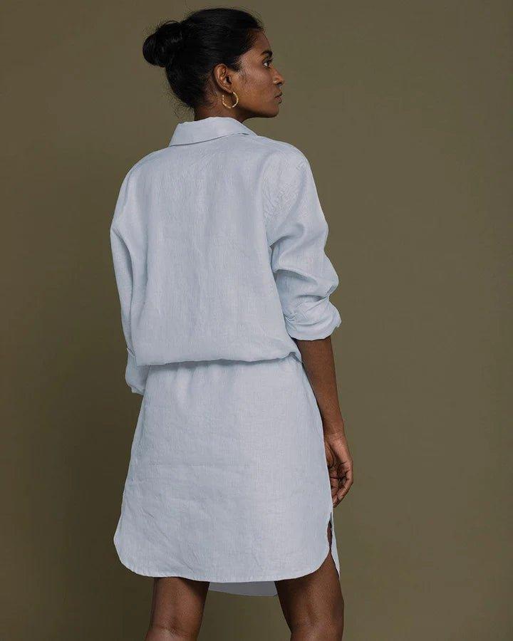 Reistor - Meet Me By The Cliff Dress (Summer Blue)womens hemp dressesMeet Me By The Cliff Dress (Summer Blue) | CBD Store India