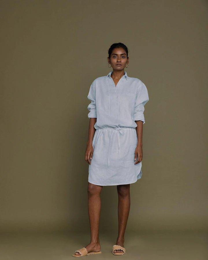 Reistor - Meet Me By The Cliff Dress (Summer Blue)womens hemp dressesMeet Me By The Cliff Dress (Summer Blue) | CBD Store India