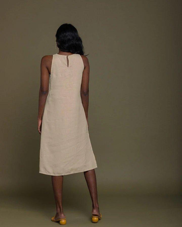 Reistor - Reading Tea Leaves Dress (Sand Beige)Womens hemp dressesReading Tea Leaves Dress (Sand Beige) | CBD Store India