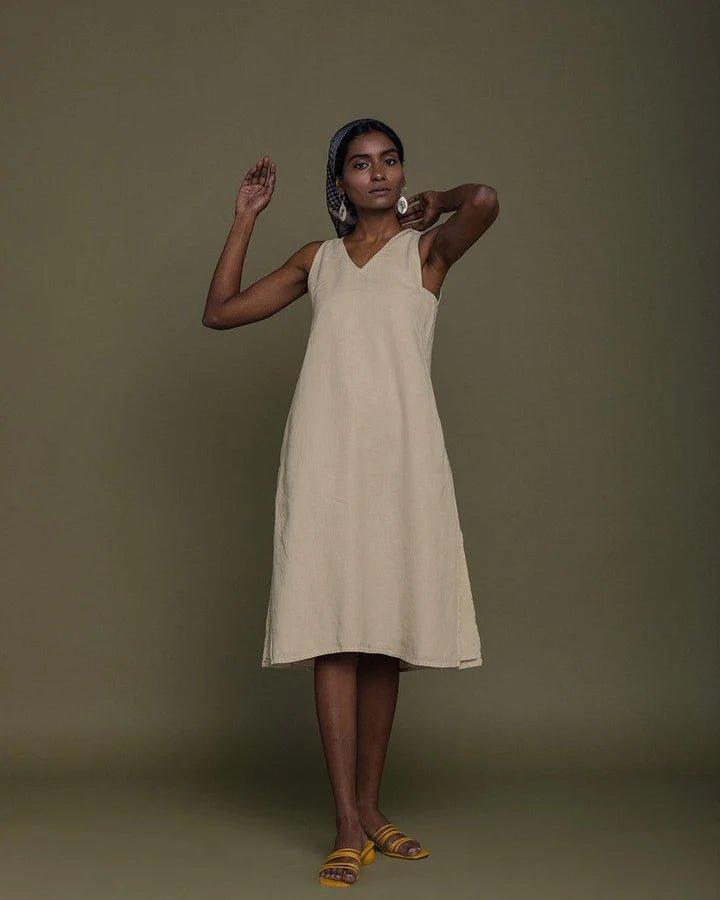 Reistor - Reading Tea Leaves Dress (Sand Beige)Womens hemp dressesReading Tea Leaves Dress (Sand Beige) | CBD Store India