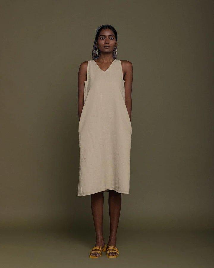 Reistor - Reading Tea Leaves Dress (Sand Beige)Womens hemp dressesReading Tea Leaves Dress (Sand Beige) | CBD Store India