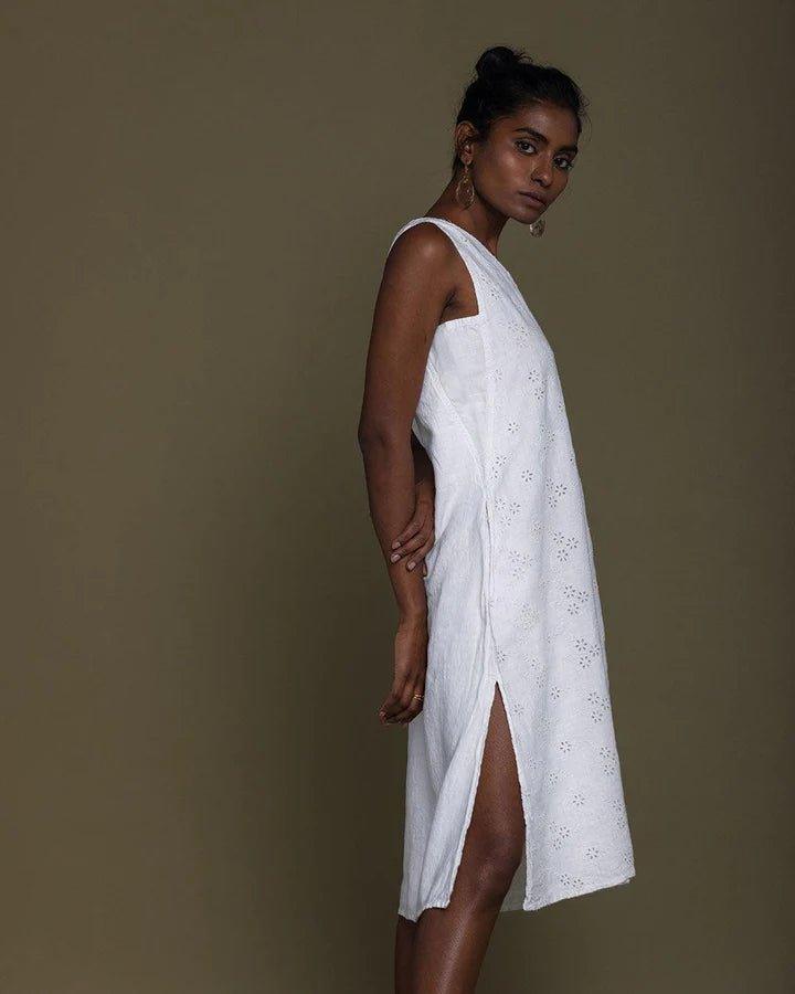 Reistor - Stolen Sunsets Dress (Coconut White)Hemp ClothingReister - Stolen Sunsets Dress (Coconut White) | CBD Store India