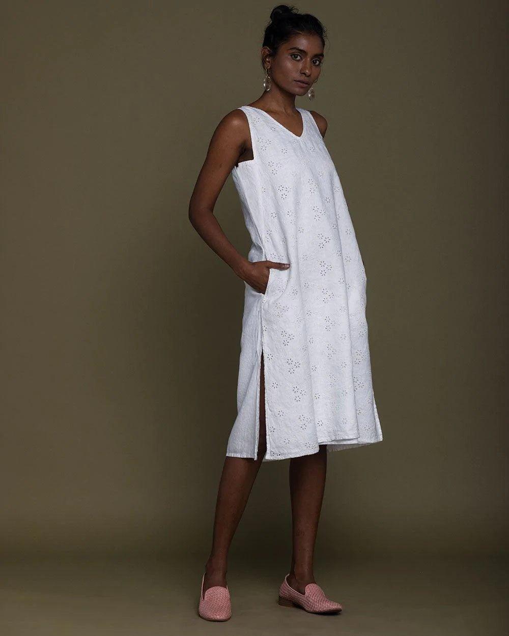Reistor - Stolen Sunsets Dress (Coconut White)Hemp ClothingReister - Stolen Sunsets Dress (Coconut White) | CBD Store India
