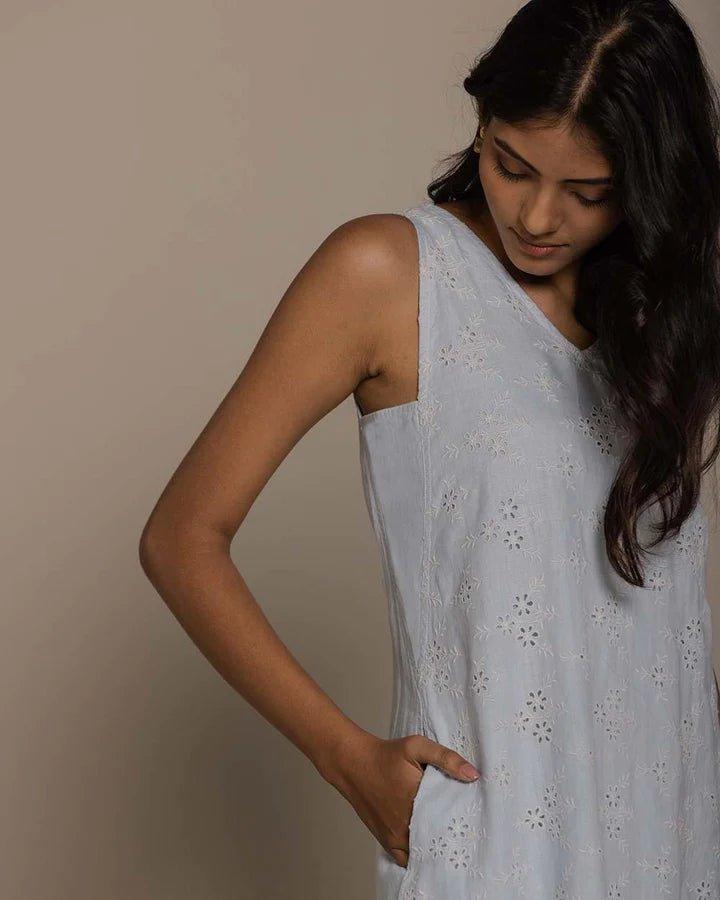 Reistor - Stolen Sunsets Dress (Summer Blue)Hemp clothingReistor - Stolen Sunsets Dress | Hemp Clothing | CBD Store India
