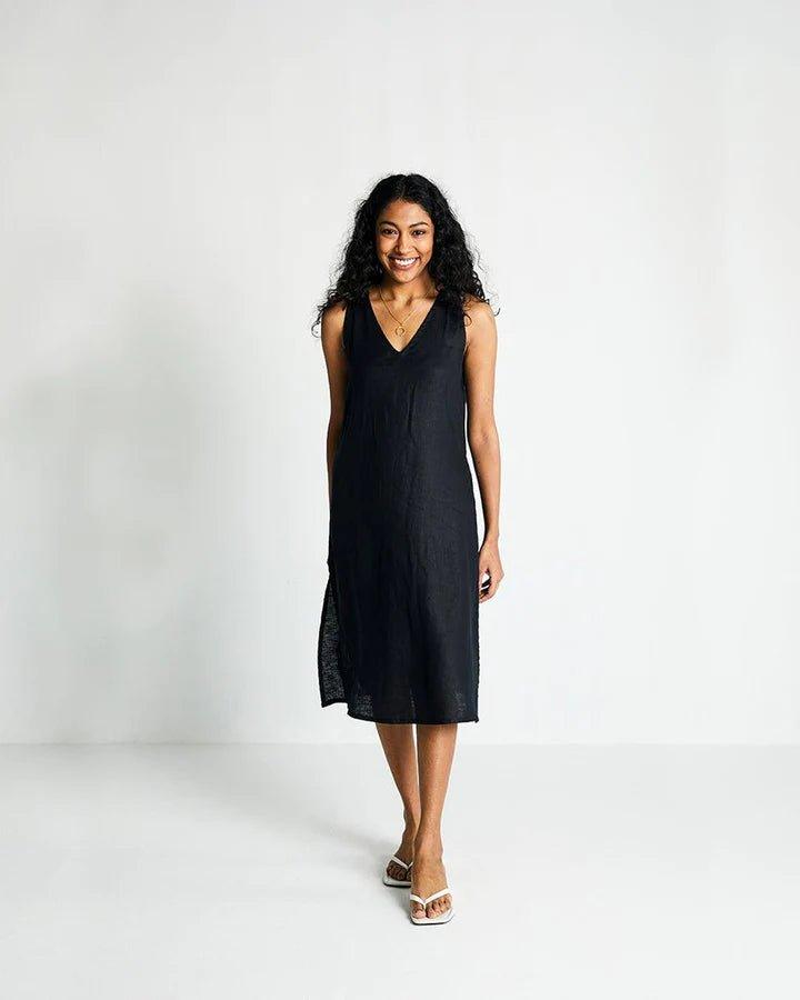Reistor - The Hemp Noir DressHemp clothsThe Hemp Noir Dress | 100% Hemp Clothing | CBD Store India