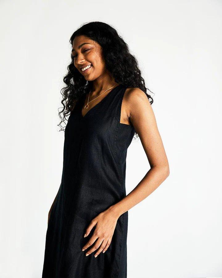 Reistor - The Hemp Noir DressHemp clothsThe Hemp Noir Dress | 100% Hemp Clothing | CBD Store India