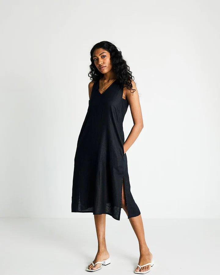 Reistor - The Hemp Noir DressHemp clothsThe Hemp Noir Dress | 100% Hemp Clothing | CBD Store India
