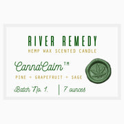River Remedy - Cannacalm Hemp Wax Soy Candle - CBD Store India