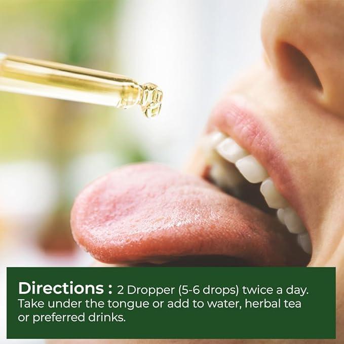 Rooted Actives Lions Mane mushroom liquid Extract (30 ml) | Memory, Focus, Brain Powder & Nerve Health.