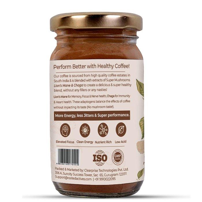 Rooted Actives Wellness Mushroom CoffeeCofee with MushroomWellness Mushroom Coffee | Arabica Coffee Enhanced with Superfood Mushrooms