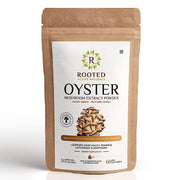 Rooted Oyster Mushroom Extract Powder | Supports Immunity, Cardio Health, Helps Healthy Cholesterol & Maintain Blood Sugar Levels | For Immunomodulatory Support - CBD Store India