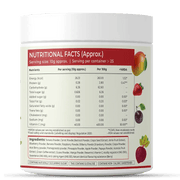 Rooted Super Reds blend of 21 nutritious fruits & berries | Rich in antioxidants, flavonoids & polyphenols | Heart, Circulation health, Energy & Vitality ( 250 gm), Tasty berry flavor ( USA FDA Registered Facility ) - CBD Store India