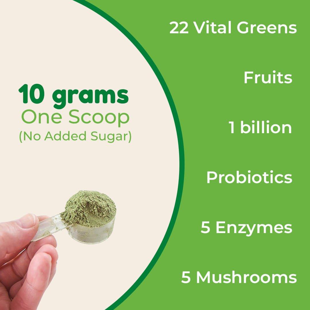 Rooted Actives Superfood Greens, Mushrooms & Herbs blend | (250 g)Mushrooms & Herbs blendSuperfood Greens, Mushrooms & Herbs blend | Daily Nutrion, Gut Health