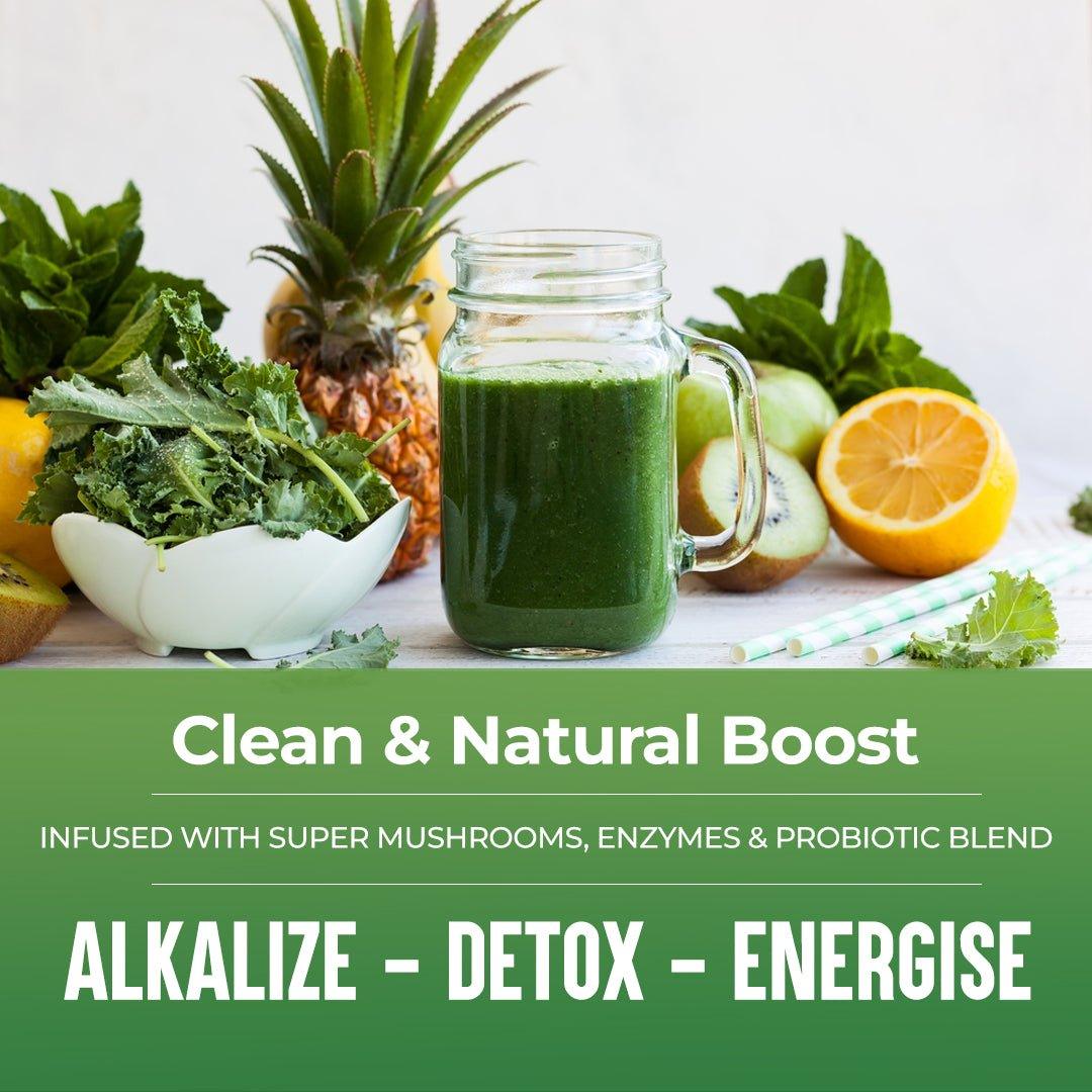 Rooted Actives Superfood Greens, Mushrooms & Herbs blend | (250 g)Mushrooms & Herbs blendSuperfood Greens, Mushrooms & Herbs blend | Daily Nutrion, Gut Health