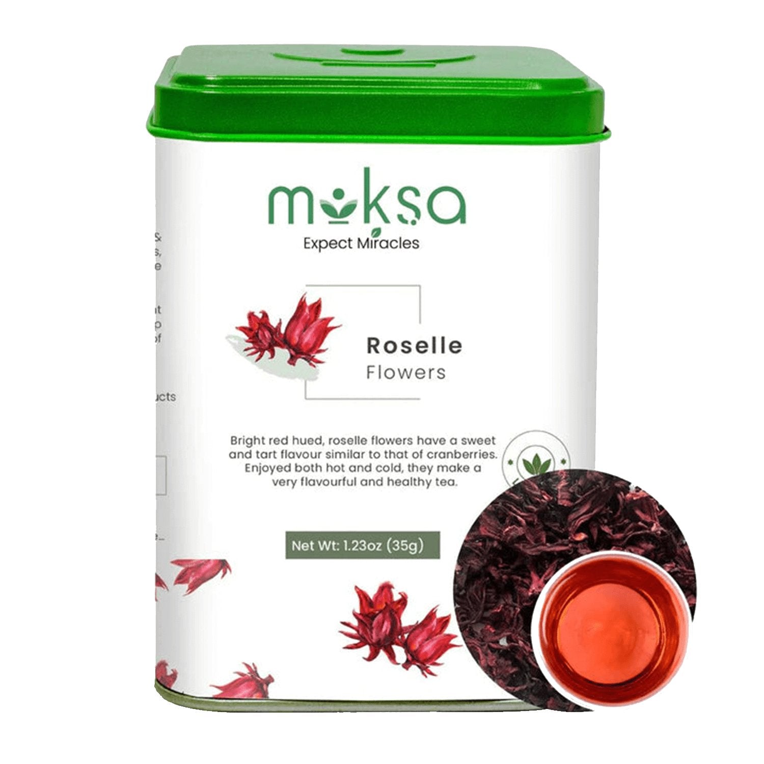 Roselle Flowers- Caffeine free herbal tea - 35gm - CBD Store India