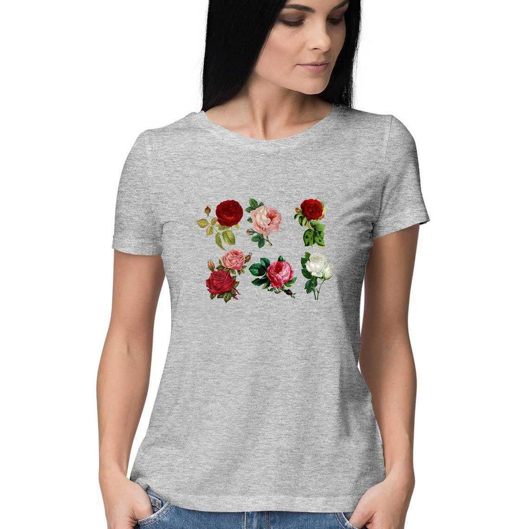 Roses in Bloom Women's T-ShirtClothingRoses in Bloom Women's T-Shirt - Cotton Graphic Tee