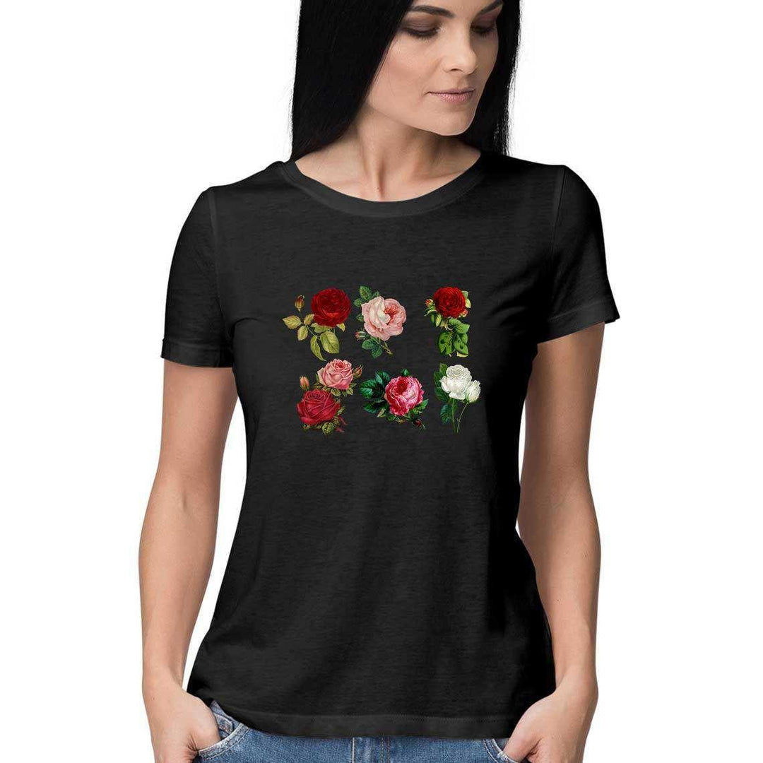 Roses in Bloom Women's T-ShirtClothingRoses in Bloom Women's T-Shirt - Cotton Graphic Tee