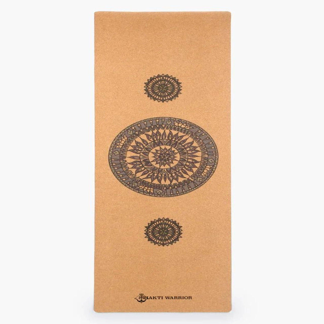Shakti Warrior - Mandala Pro MatYoga MatShakti Warrior - Mandala Pro Mat | Cork Padding for Optimal Grip