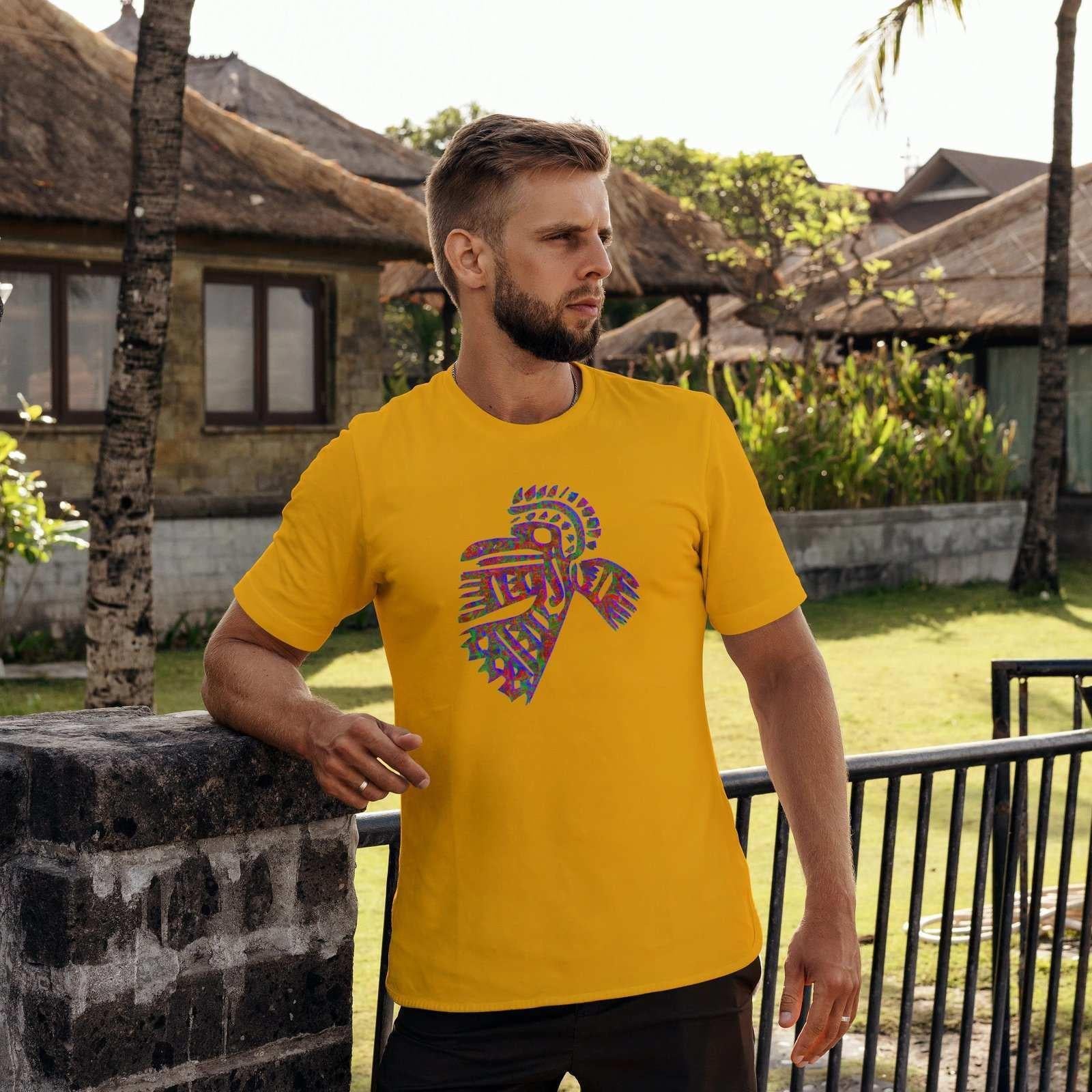 Shaman's view of a morning bird Men's T-Shirt.