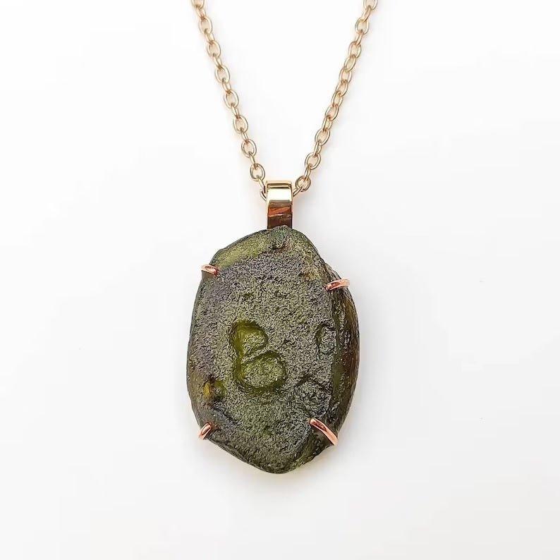 Certified Moldavites from Chlum, Czech Republic-A-GradeGemstones and Crystal