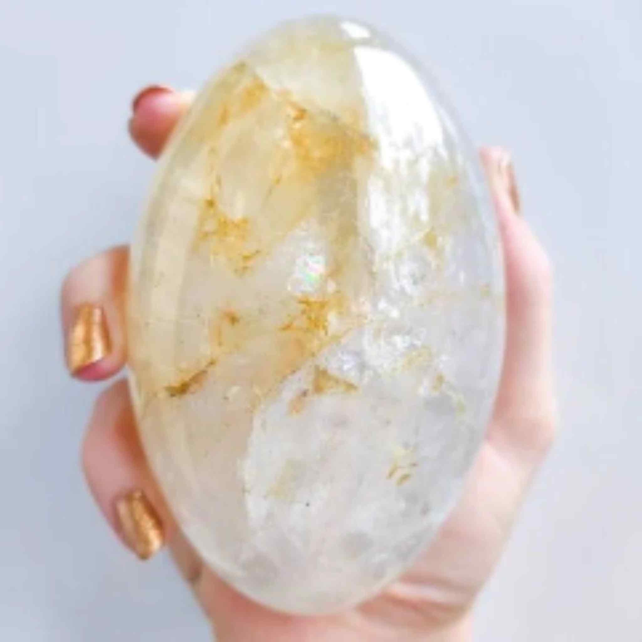 High Quality Citrine Crystal Lingam.