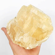 Shanti Shop - High Quality XL Yellow Rhombohedron Optical Honey Calcite with Rainbows - CBD Store India