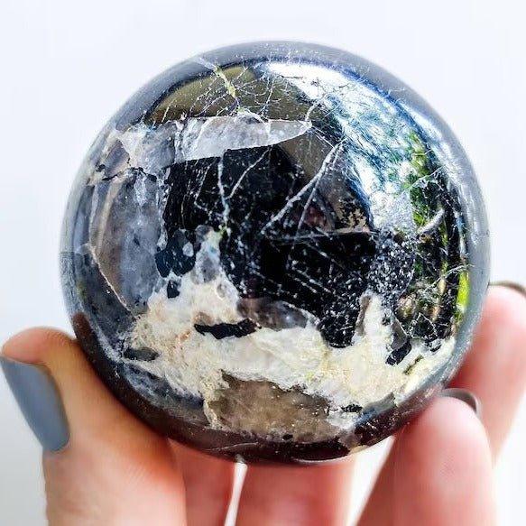 Himalayan Black Tourmaline SphereGemstones and CrystalHimalayan Black Tourmaline Sphere