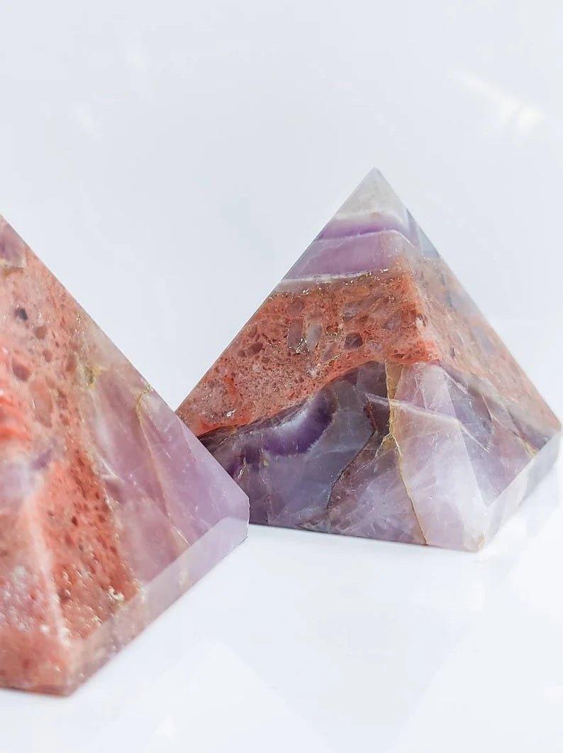 Pink Amethyst Crystal Pyramid.