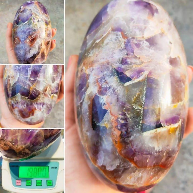 Rare Super 7 Crystal Eggs & LingamsGemstones and CrystalRare Super 7 Crystal Eggs & Lingams