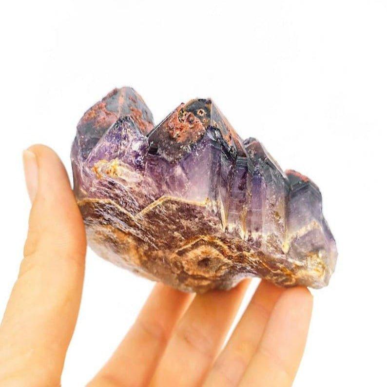 Raw Super 7 Crystal Clusters, Super Seven Melody Stone, Super Seven Crystal, Rough Super Seven Crystal Specimen.