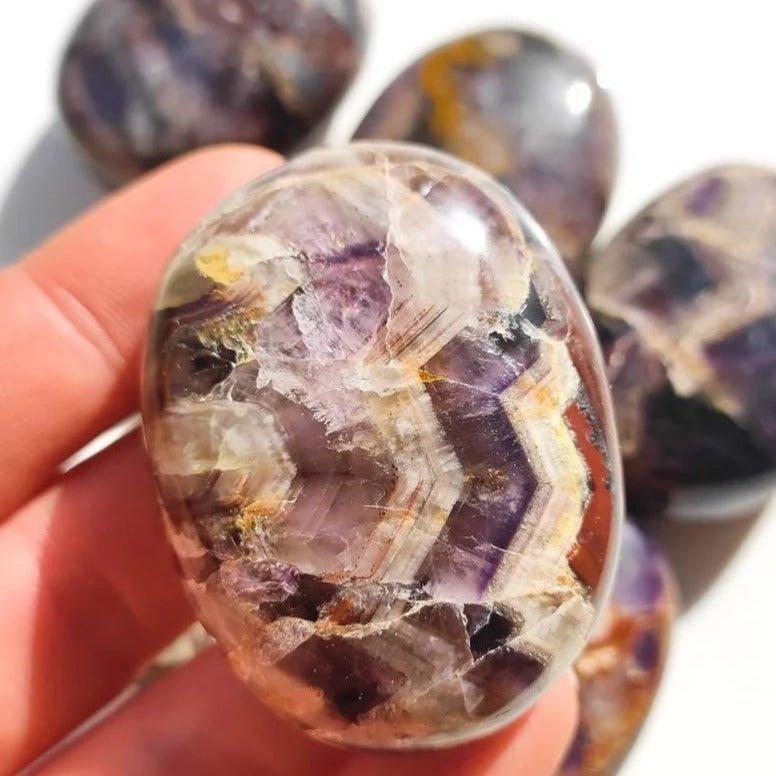 Shanti Shop - Super 7 Crystal Mini Palm Stones.