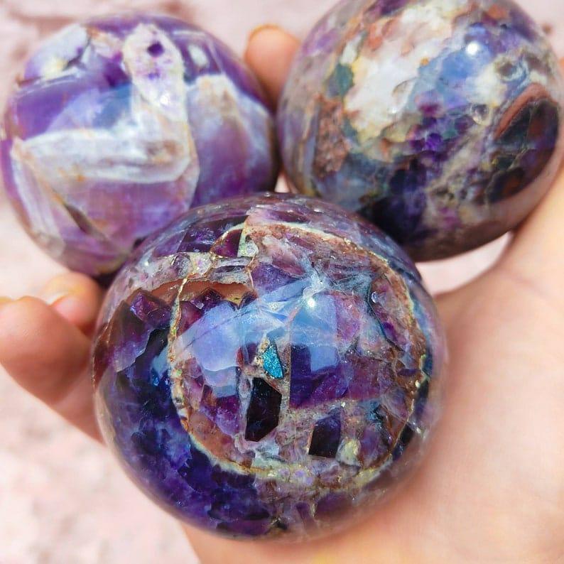 Shanti Shop - Super 7 Melody Stone Crystal Sphere.
