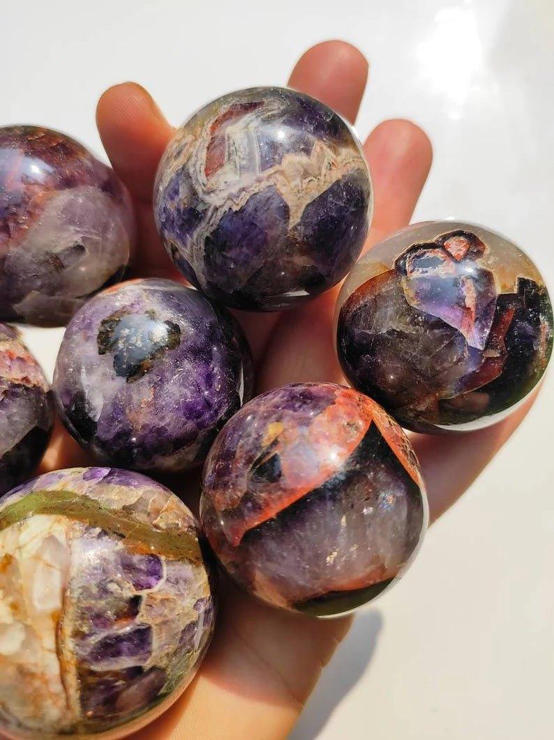 Shanti Shop - Super 7 Mini SpheresGemstones and CrystalShanti Shop - Super 7 Mini Spheres | High Quality Rare Super 7 Crystal 