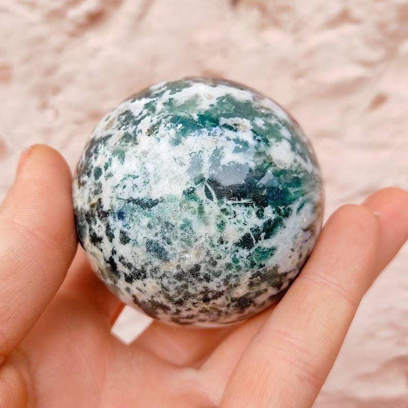 Tree Agate Sphere.