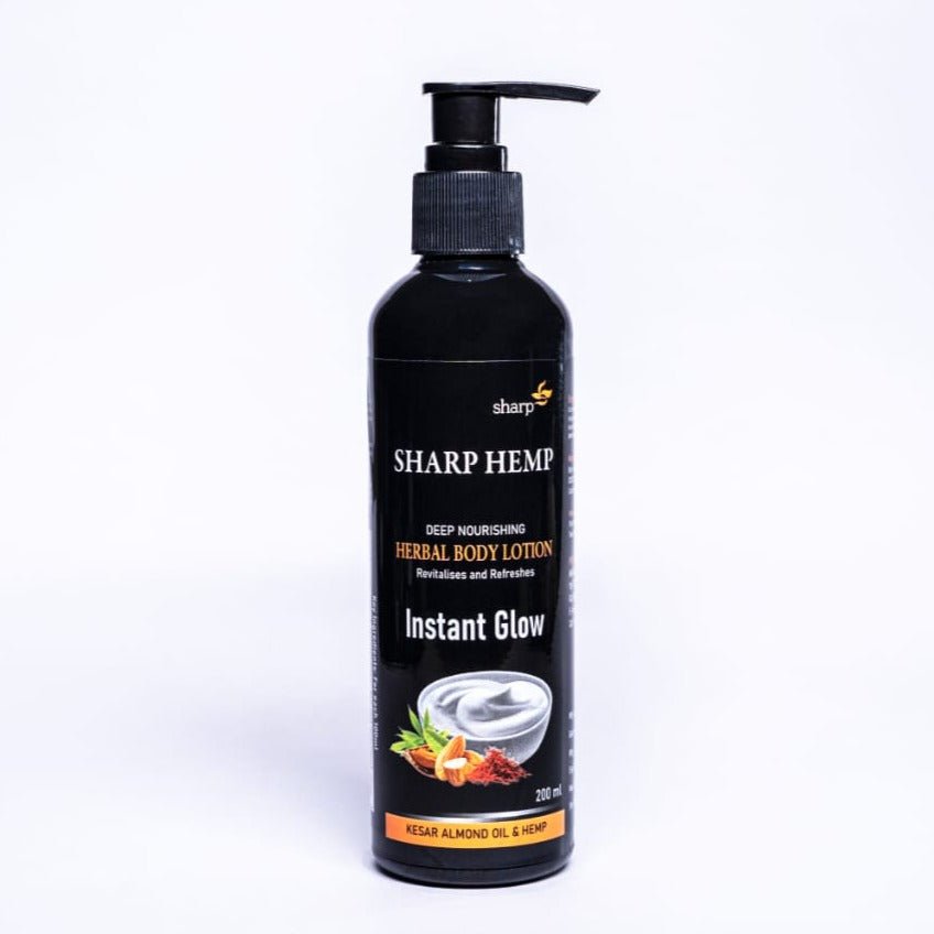 Sharp Hemp - Herbal Body Lotion | Deep Nourishing For Instant Glow - CBD Store India