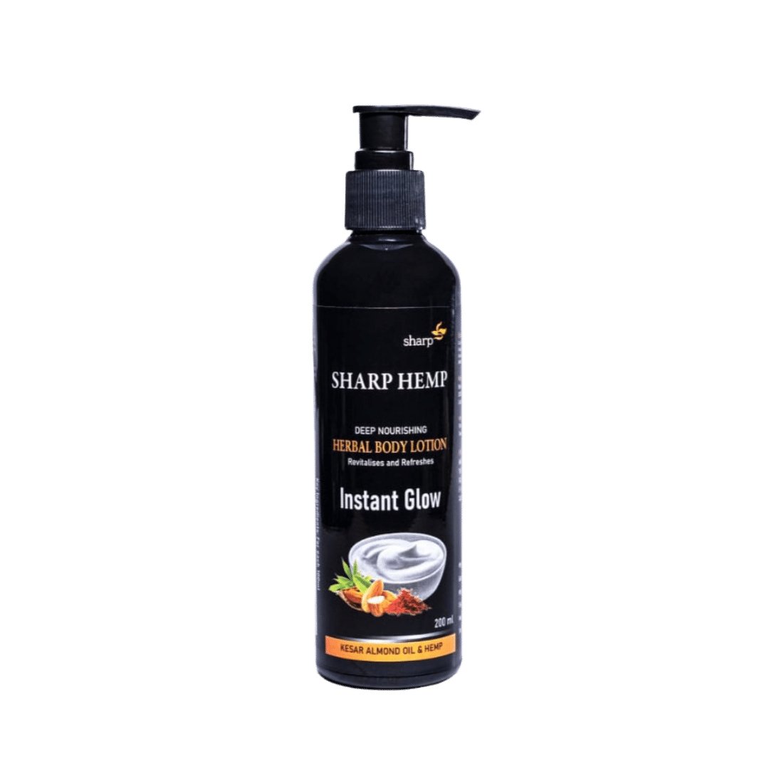 Sharp Hemp - Herbal Body Lotion | Deep Nourishing For Instant Glow - CBD Store India