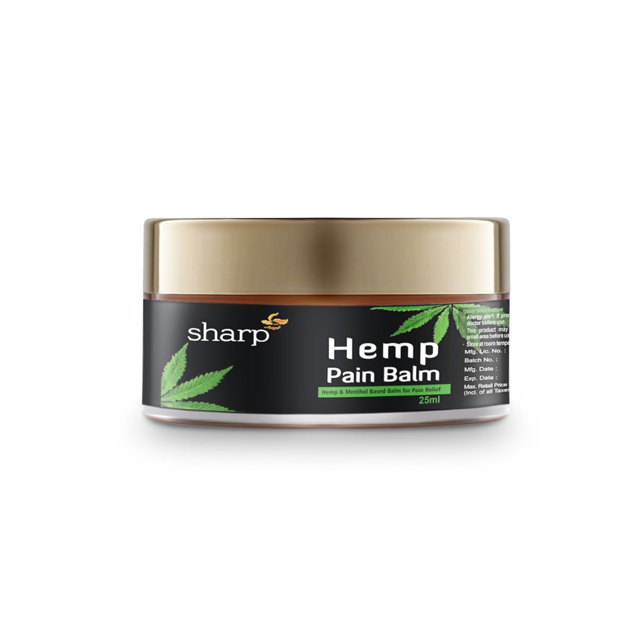 Sharp Hemp - Pain Balm | Menthol & Hemp Based - CBD Store India