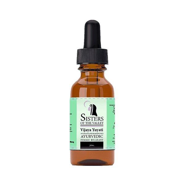 Sisters Of the Valley Ayurvedic Female Relaxant 1500mg 1:1 THC : CBD Oil Tincture.