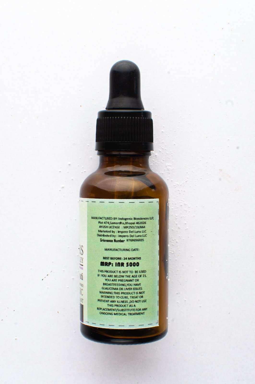 Sisters Of the Valley Ayurvedic Female Relaxant 1500mg 1:1 THC : CBD Oil Tincture.