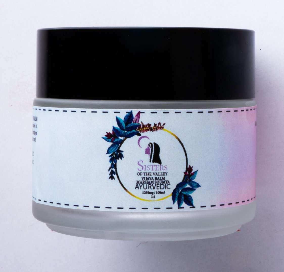 Sisters of the Valley Marham Soumya Ayurvedic Vijaya : CBD Oil Balm.