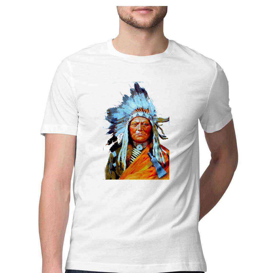 Sitting Bull by Henry Farny 1899 Men's T-Shirt - CBD Store India