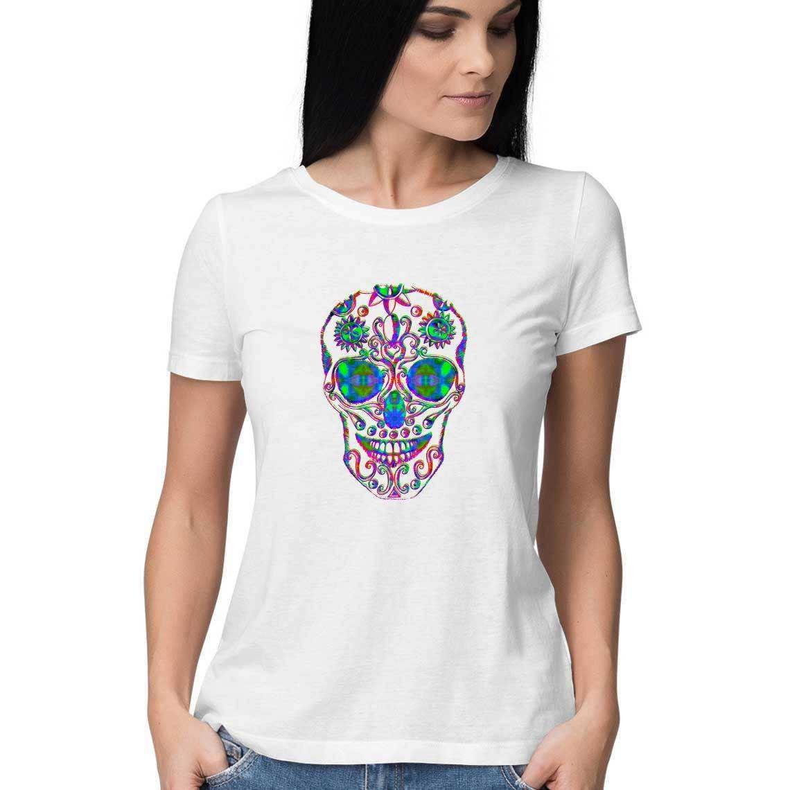 Skull for the Aztec Emperor Montezuma Women's T-Shirt.