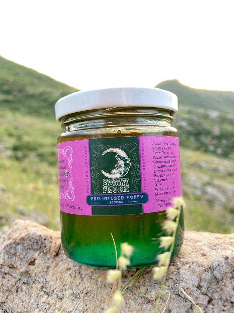 Soma Flora CBD Oil Infused Honey 2000mg - CBD Store India