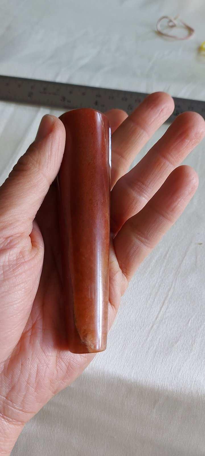 Soma Flora Crystal Chillum | Red Aventurine (4 inch)Soma Flora Crystal Chillum | Red Aventurine (4 inch)