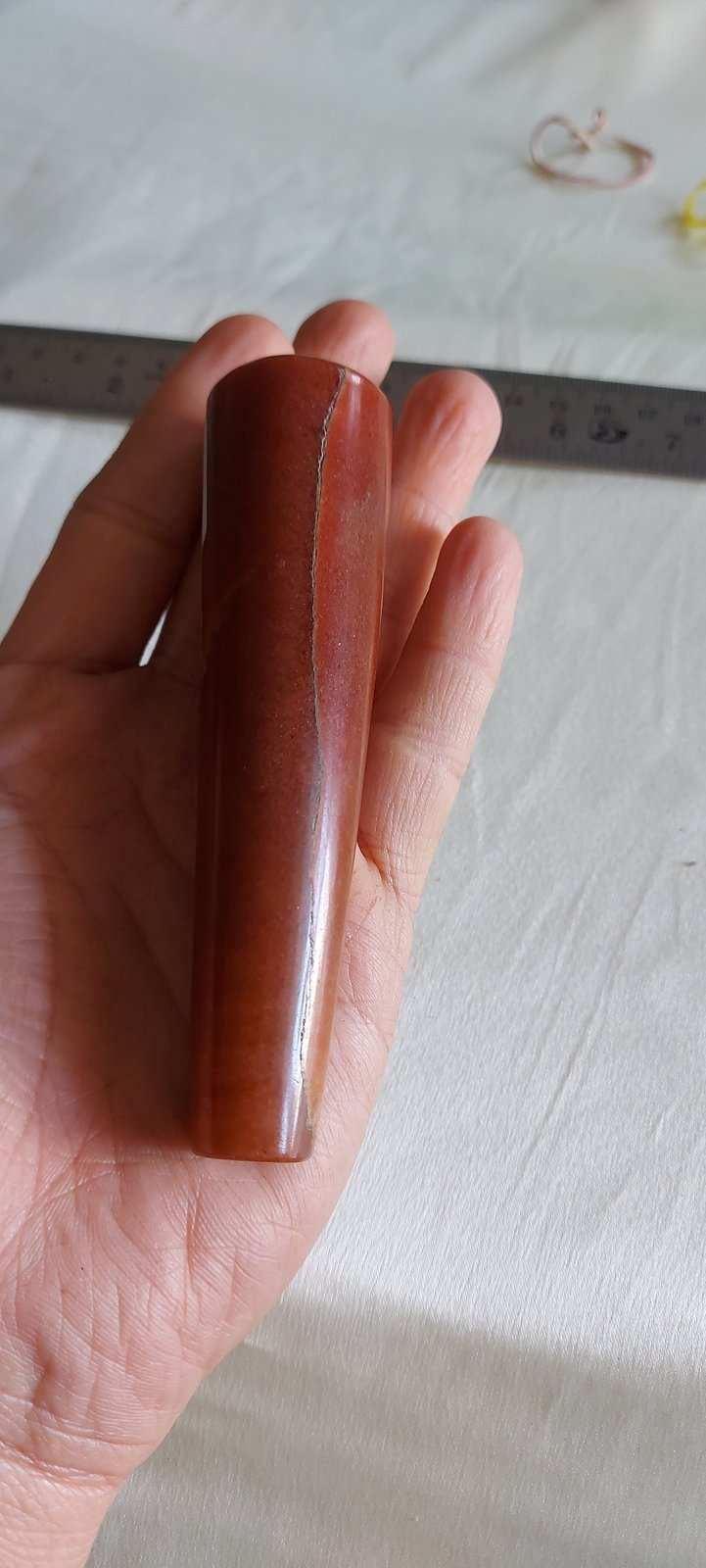 Soma Flora Crystal Chillum | Red Aventurine (4 inch)Soma Flora Crystal Chillum | Red Aventurine (4 inch)